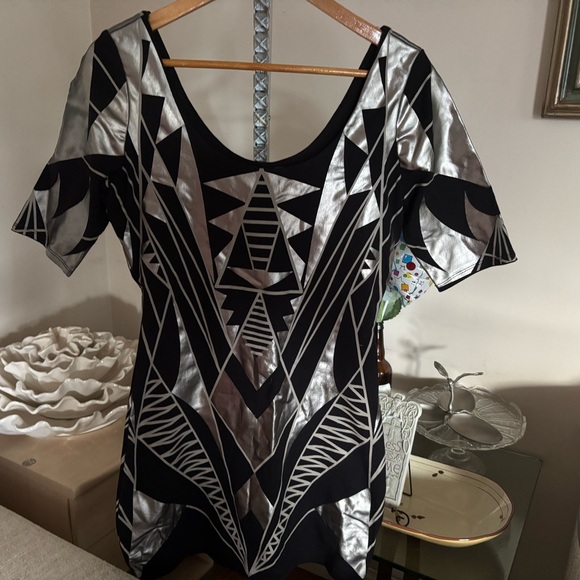 Silver and Black Dress - Picture 1 of 2